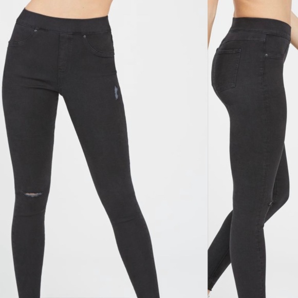 SPANX Jeans Spanx Vintage Distressed Black Ankle Skinny Jeans Poshmark